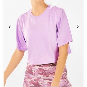 Fabletics Jade Boxy Tee in Purple